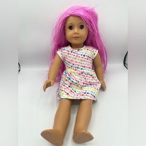 American Girl Truly Me Doll #87 Pink magenta Hair Blue Eyes